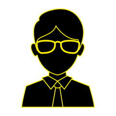 Obraz premium businessman avatar character icon