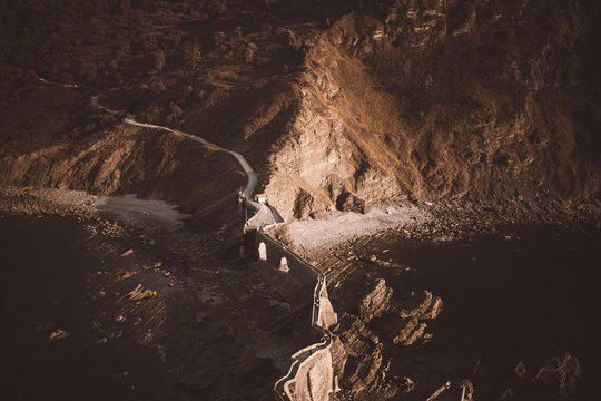 Small path in mountains