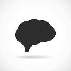 Brain figure vector icon