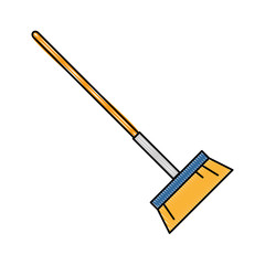 sweep broom isolated icon