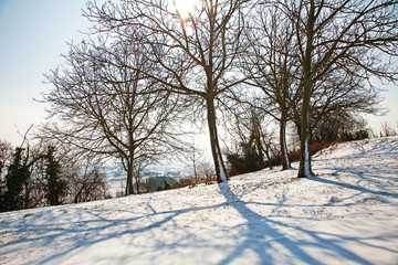 Winter in Piedmont, Italy
