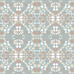 Abstract seamless pattern of spots. Geometric texture.