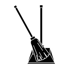 garbage picker with broom