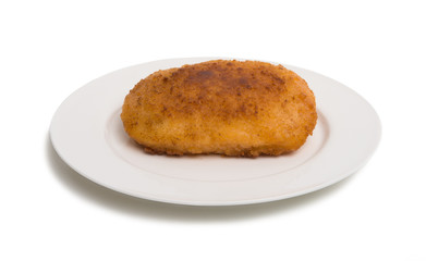 chicken cutlet isolated
