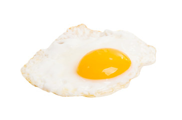 fried egg isolated