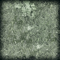 Green grunge background. The texture of the old surface. Abstract pattern of cracks, scuffs, dust