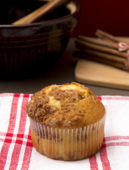 Brown Sugar and Cinnamon Muffins on a Kitchen Counter