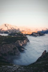 Sonnenaufgang in den Dolomiten 