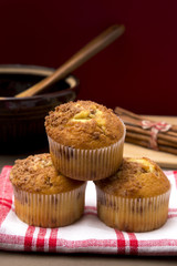 Brown Sugar and Cinnamon Muffins on a Kitchen Counter