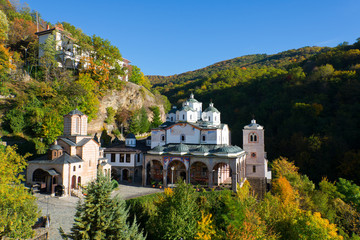 Fototapeta na wymiar orthodox monastery of osgovo in former yugoslavian republic of macedonia