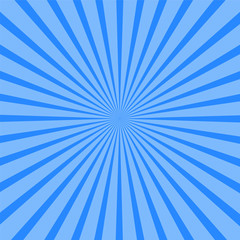 Background of blue rays. Vector illustration for your design.