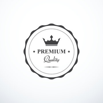 Vector premium quality badge