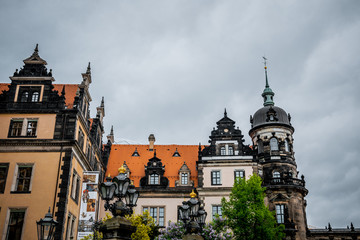 Obraz premium Cultural heritage of Germany. Ancient Royal Palace in Dresden