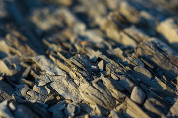 rocks and stones of the sea coast
