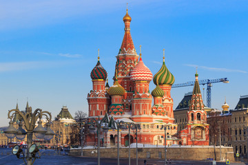 Fototapeta na wymiar St. Basil's Cathedral on the Red Square in Moscow