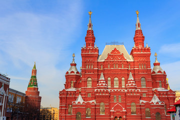 Fototapeta premium State Historical Museum on the Red Square in Moscow