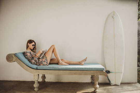 Relaxing at the Surf Camp