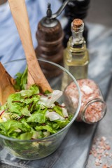 Fresh green salad