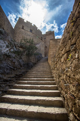 Fototapeta na wymiar Fortress of Lindos, Rhodes, Greece