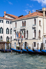 Obraz na płótnie Canvas Palaces on Grand Canal, Venice, Italy