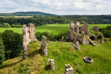 ruins of renaissance castle Zviretice
