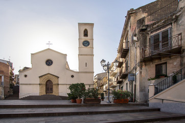 Fototapeta na wymiar Parrocchia San Michele Arcangelo, Lascari, Italy