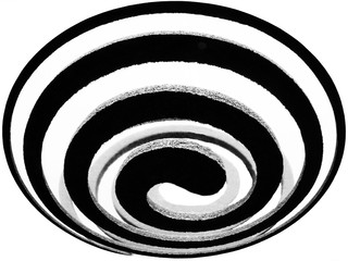 Espiral blanco y negro