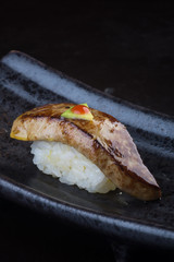 japanese cuisine. sushi on the background