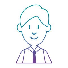 businessman elegant avatar character vector illustration design