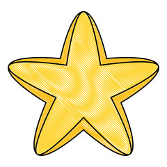 carambola or stair fruit icon over white background, colorful design. vector illustration