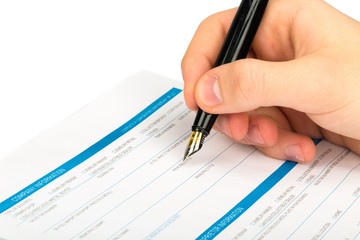 Hand Writing with Sheaffer Fountain Pen