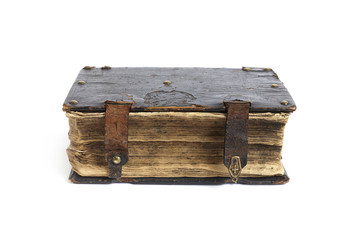 Old Bible. Holy Book isolated on a white background