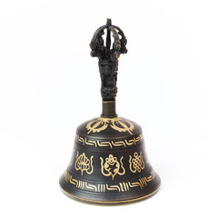 Buddhist bell isolated on white background