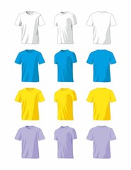 Colorful t-shirts - obrazy, fototapety, plakaty