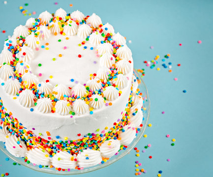 Birthday Cake With Sprinkles