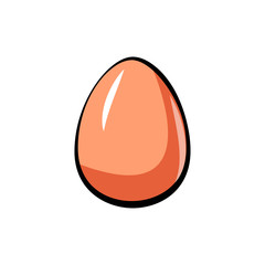 Easter egg icon. Food icon. Vector illustration.