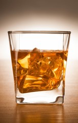 Glass of Whiskey and Ice