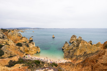 Lagos, Portugal on a cloudy day