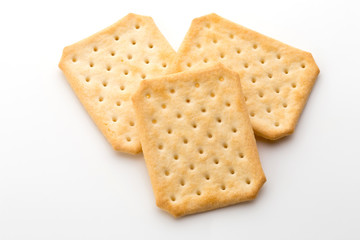 Toast bread isolated on the white background.