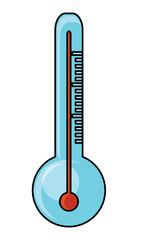 thermometer icon over white background, colorful design. vector illustration
