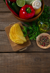 ingredients for vegetable tacos