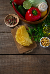 ingredients for vegetable tacos