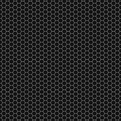 Graphic seamless pattern made of black honeycomb pattern over white