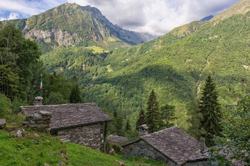 Italy, Pedemonte, Alagna Valsesia. Ronco Superiore