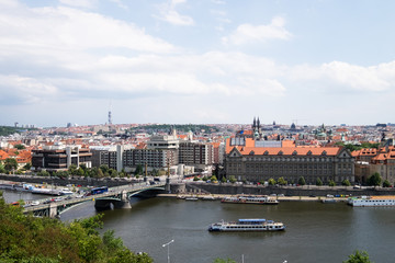 High view of Prague, Czech Republic