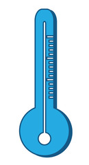 thermometer icon over white background, vector illustration