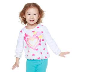 Portrait of a beautiful little girl