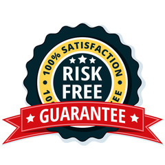 Risk Free 100% Satisfaction Guarantee illustration