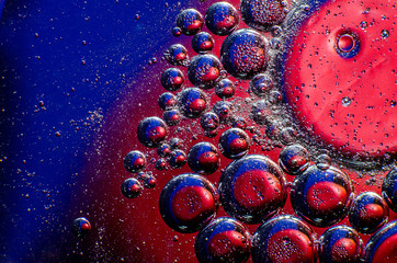 Abstract stains and drops on the whole frame