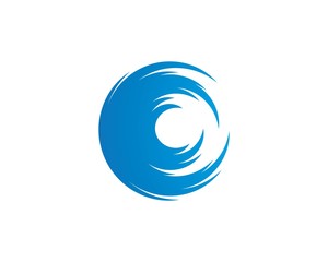 Water Wave symbol and icon Logo Template